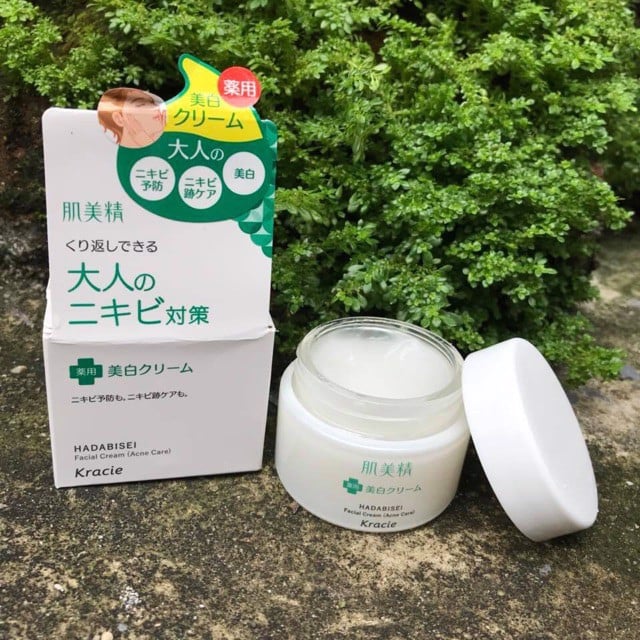 Kem Dưỡng Ẩm Ngăn Ngừa Mụn Kracie Hadabisei Facial Cream Acne Care 50g