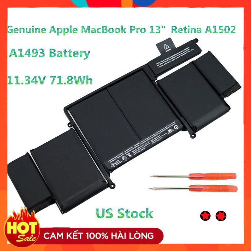 Pin Dùng Cho MacBook Pro 13&quot; Retina A1493 A1502 2013 ME864LL/A ME866LL/A , A1582  , mf839 , mf840 , mf841 (2013)