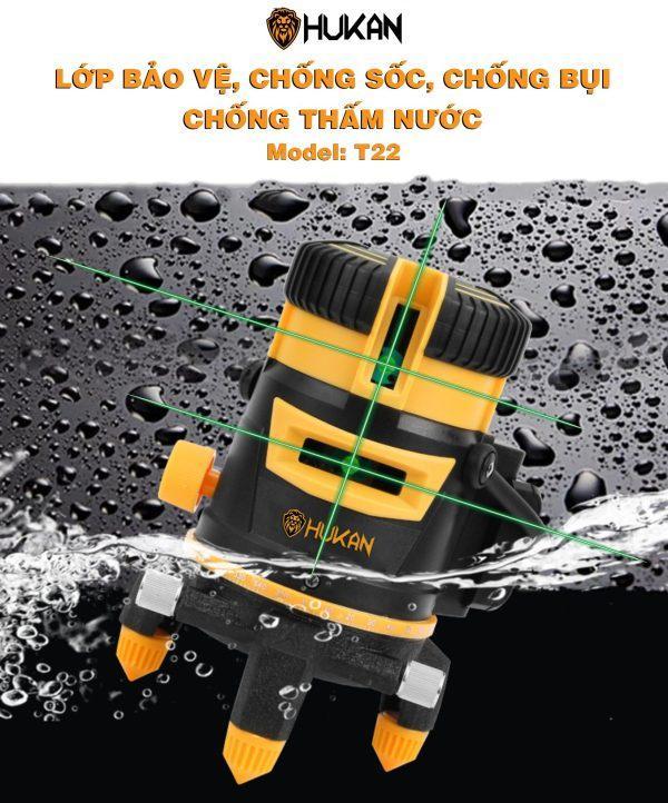 MÁY CÂN BẰNG LASER 5 LINE  T22 HUKAN (1 PIN + 1 SẠC ) - HÀNG CHÍNH HÃNG