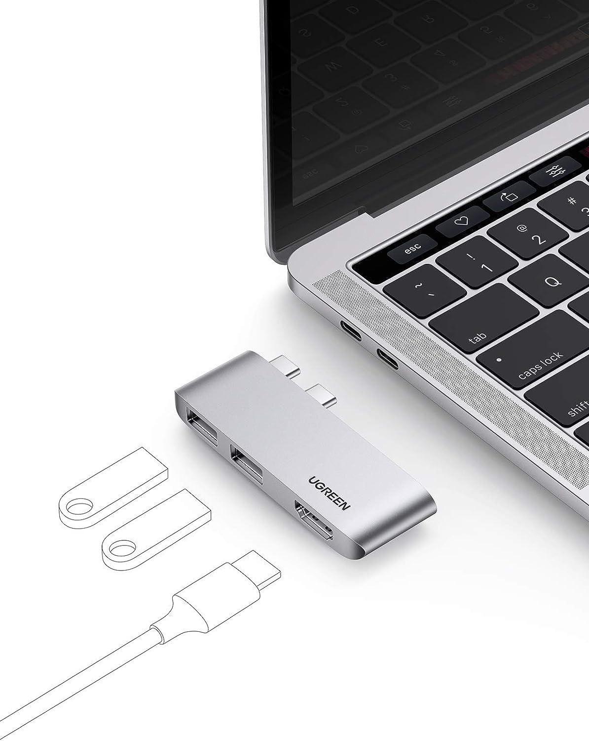 Ugreen UG10914CM415TK chỉ dành riêng cho Macbook Bộ chuyển đổi 2 cổng USB type C sang 1 x HDMI 4K60Hz + 2 x USB 3.0 - HÀNG CHÍNH HÃNG