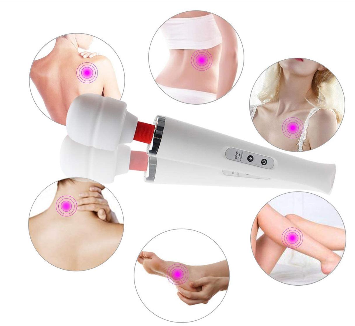 Máy Mát Xa HV280 Không Dây Pin Sạc 100% Seal Chính Hãng, Máy Massage HV280 Maggic Wand 10 Kiểu Tốc Độ Mạnh Mẽ Bản Nâng Cấp