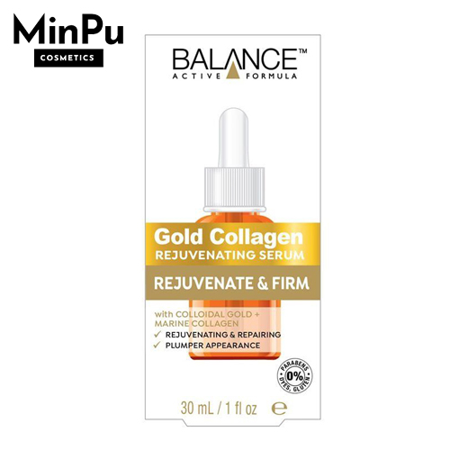 Balance Active Formula Gold+ Marine Collagen Rejuvenating Serum - tinh Chất Dưỡng Da Căng Bóng, Dành cho da Lão Hóa 30ml (Made in UK)