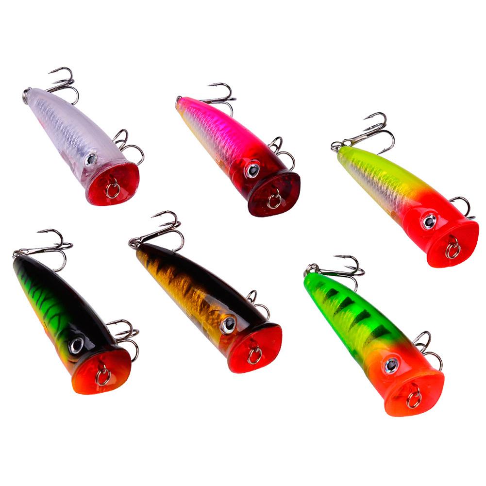 7.5cm 10.5g Popper Fishing Lure Hard Artificial Bait Topwater Carp Fishing Lures Wobbler Crankbait