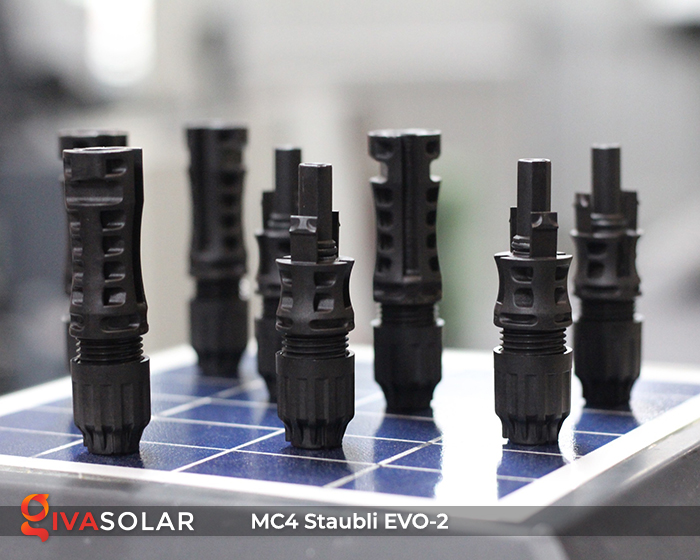 MC4 Staubli EVO-2 - Jack đầu nối kết nối dây cáp MC4 cho solar tấm pin năng lượng mặt trời GIVASOLAR