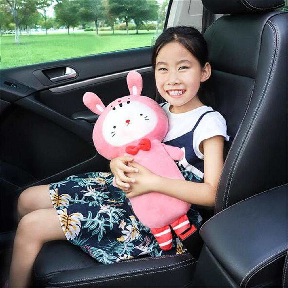 Đai Ghế Ngồi ô tô Bao Vai Đầu Tự Động Hỗ Trợ Gối Cổ Hình Hoạt Hình Dễ Thương Đai An Toàn Cho Trẻ vai Bảo Vệ Gối Đệm