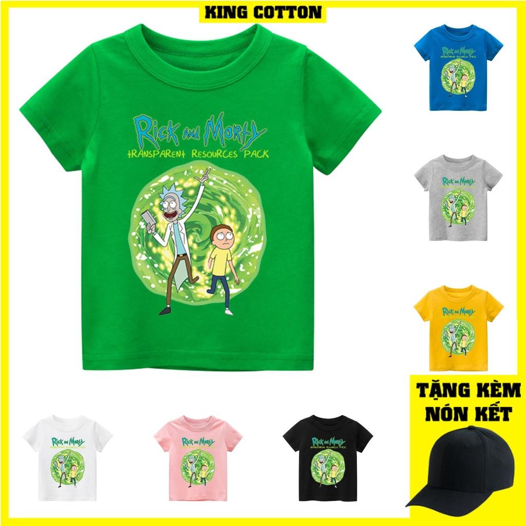 Áo thun trẻ em RICK AND MORTY , 8 màu áo, đầy đủ size có big size, MÀU KHÁC NHẮN TIN SHOP