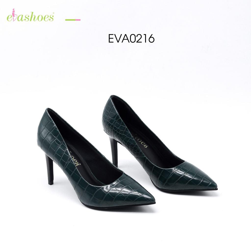 Giày Cao Gót Đế Nhọn Mũi Nhọn Vân Da Cá Sấu 7cm Evashoes – Eva0216