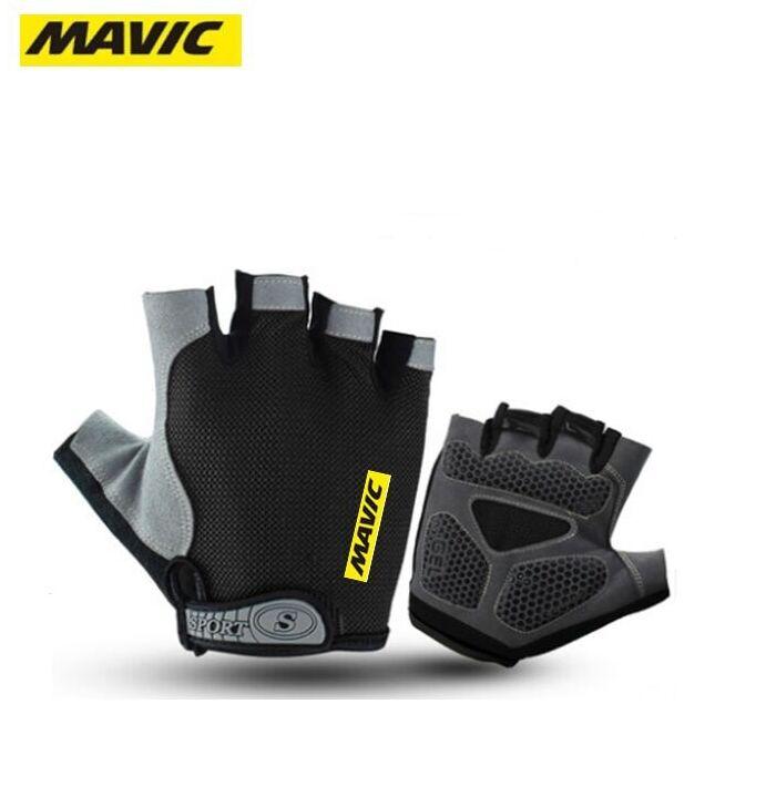 MAVIC Găng Tay Xe Đạp Ngón Nam Nữ Thể Thao Mùa Hè Chống Sốc Xe Đạp Găng Tay GEL MTB Găng Tay Xe Đạp