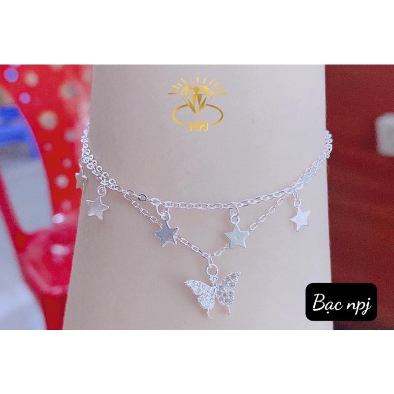 Lắc tay hồ điệp chập đôi, Vòng tay nữ Bạc Ta - bạc npj