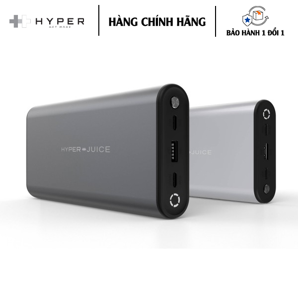 SẠC DỰ PHÒNG HYPERJUICE 130W USB-C CHO MACBOOK VÀ TẤT CẢ CÁC LAPTOP/THIẾT BỊ SỬ DỤNG SỬ DỤNG CỔNG USB-C - Hàng Chính Hãng