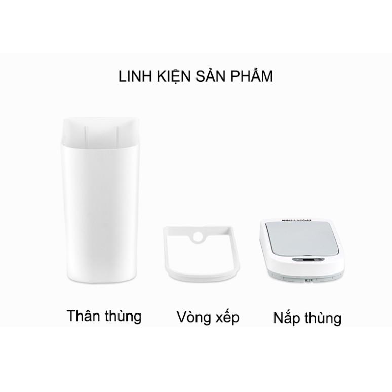 Thùng rác cảm ứng hồng ngoại tiết kiệm không gian 7L