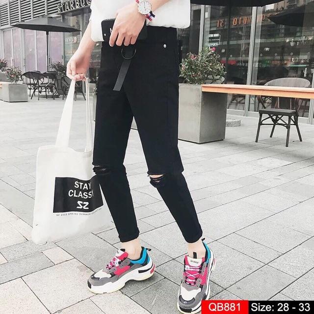 Quần jean rách gối thời trang mã 881