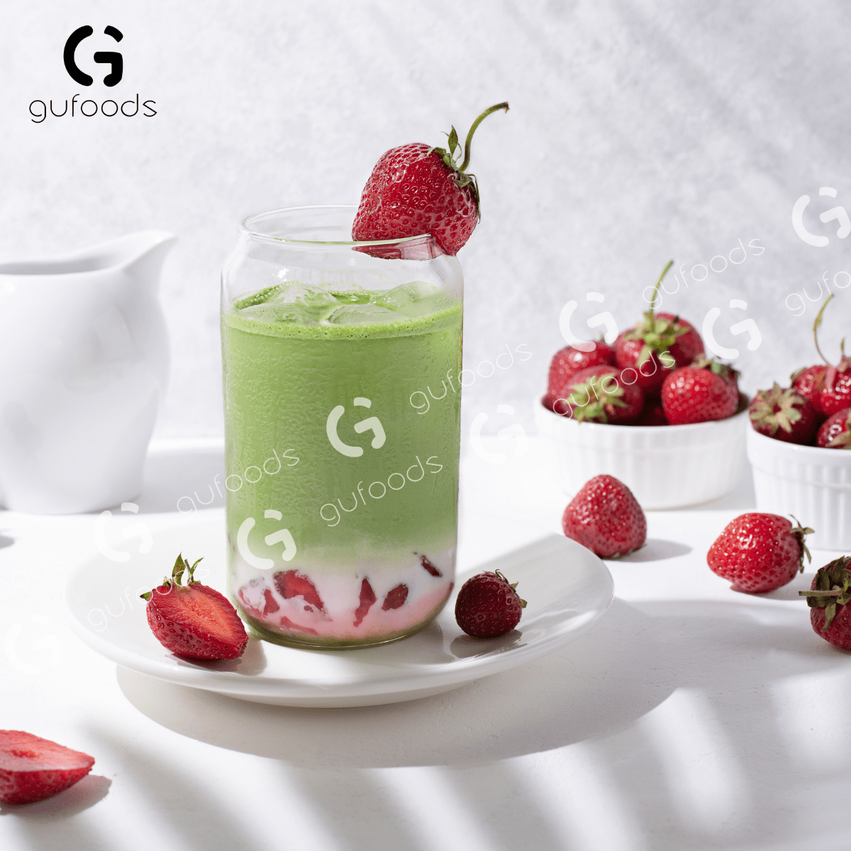 Bột Matcha trà Ôlong GUfoods (túi 50g) - Pha chế Barista, Giàu EGCG và chất chống oxy hóa, Vị umami tự nhiên, Eat clean, Healthy, Làm đẹp