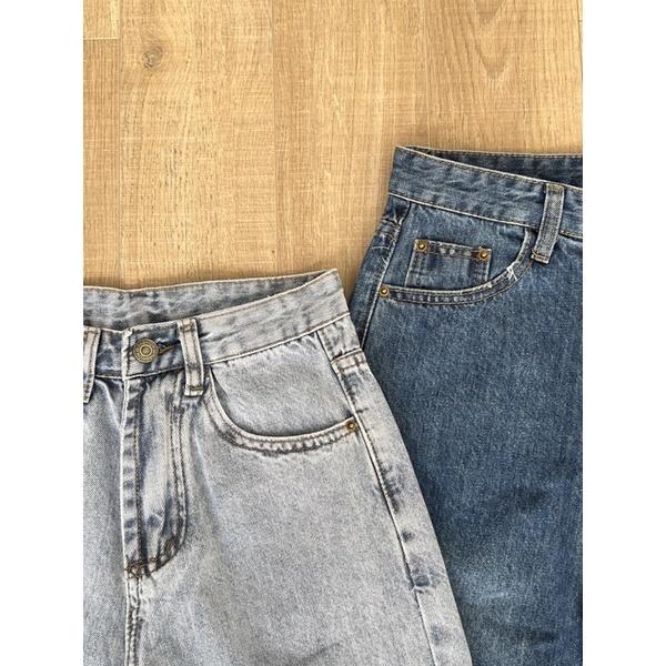 Quần Jeans suông dài hai màu