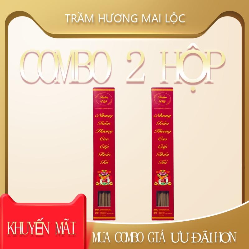 Nhang trầm hương cao cấp Thần Tài Combo 2 hộp