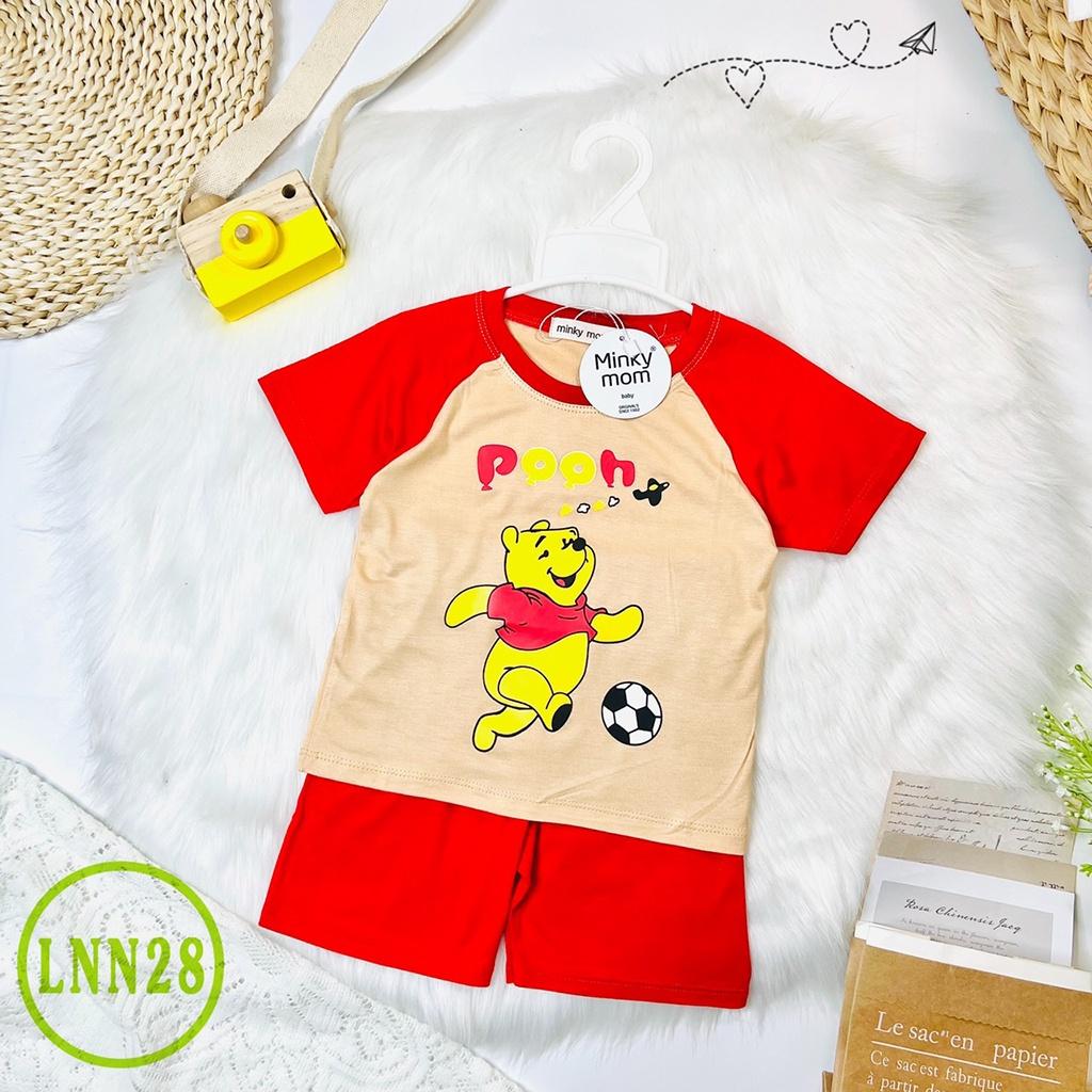 Bộ Cộc Tay Cho Bé LNN28 Đồ Bộ Thun Lạnh Cao Cấp Mềm Mịn Thoáng Mát Hàng Chuẩn Loại 1 MINKY MOM Dễ Chịu, Thoải Mái Cho Bé