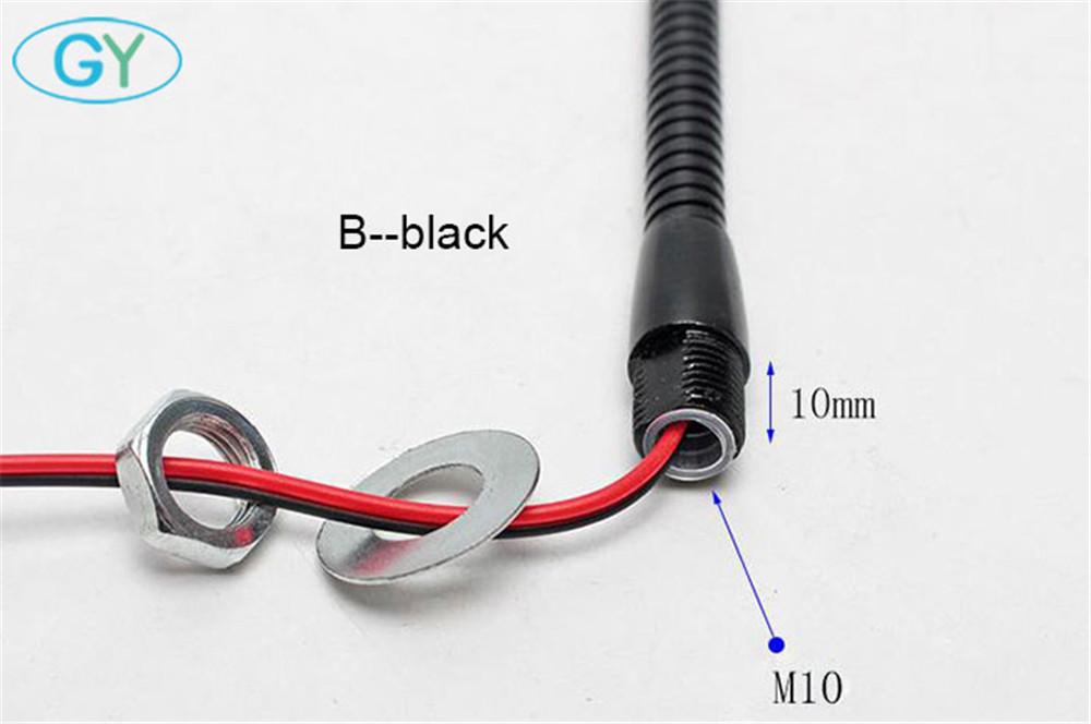 3W DC12V 24V LED CNC Máy Công Cụ Ánh Sáng Linh Hoạt L40cm Cổ Ngỗng LED Hội Thảo Đèn Làm Việc Bạc Đen Từ Đèn Công Nghiệp