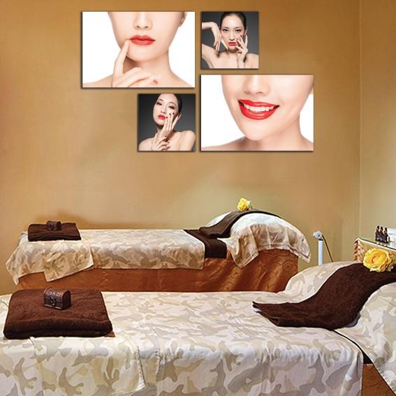 Tranh spa trang trí tiệm make up, shop son môi, shop mỹ phẩm