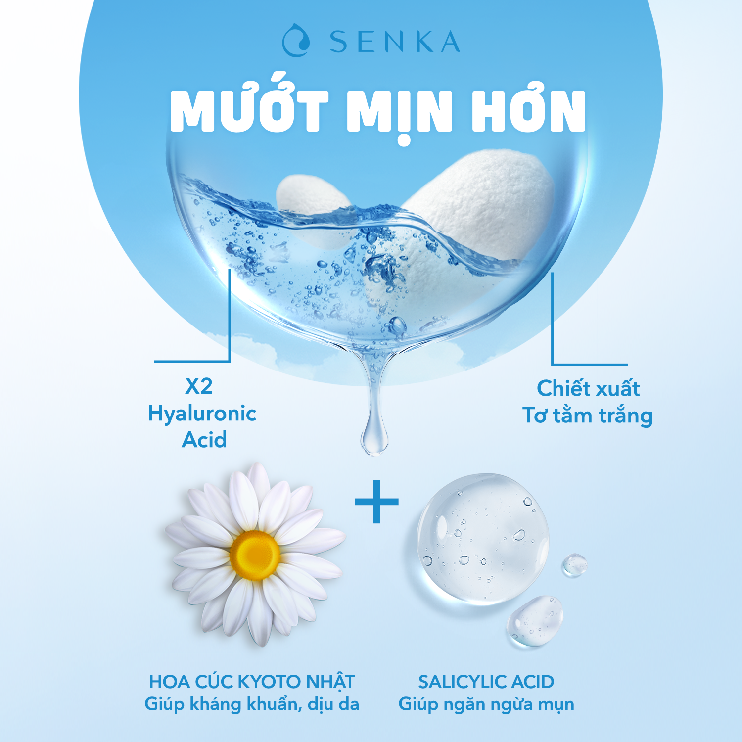 Nước tẩy trang ngừa mụn Senka 230ml