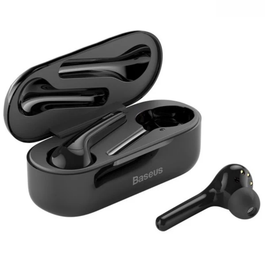 Tai nghe không dây cảm ứng Baseus Encok True Wireless Earphones W07 (Bluetooth 5.0, Touchable and intelligent Noise Reduction, IP55 Waterproof TWS Earphones) - LV648 [Hàng Chính Hãng]