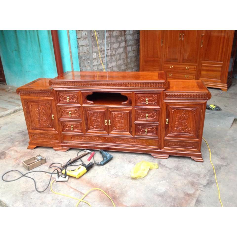 Kệ mâm - gỗ hương vân - loại 2m2 và 2m4