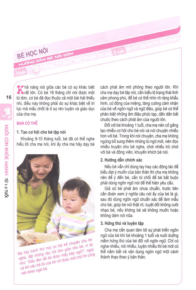 Nuôi Con Khỏe Mạnh Từ 1-3 Tuổi