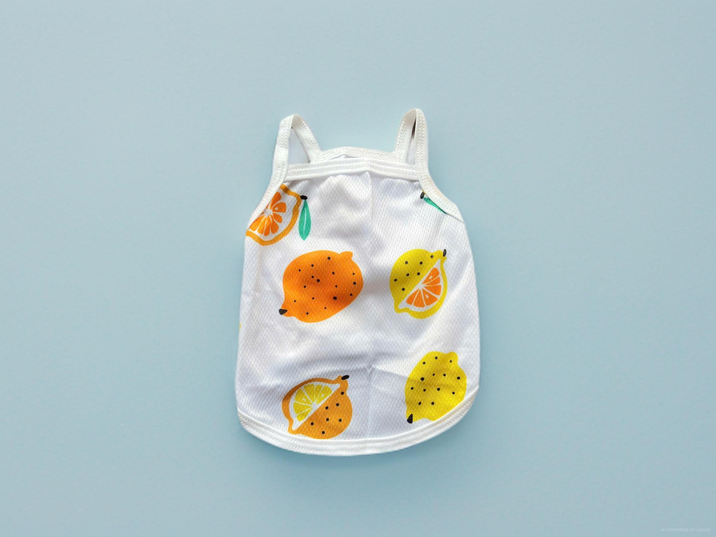 ÁO THUN HAI DÂY TRÁI CÂY THÔNG HƠI SIÊU CUTE TỪ 1-7.5KG DÀNH CHO THÚ CƯNG CHÓ MÈ