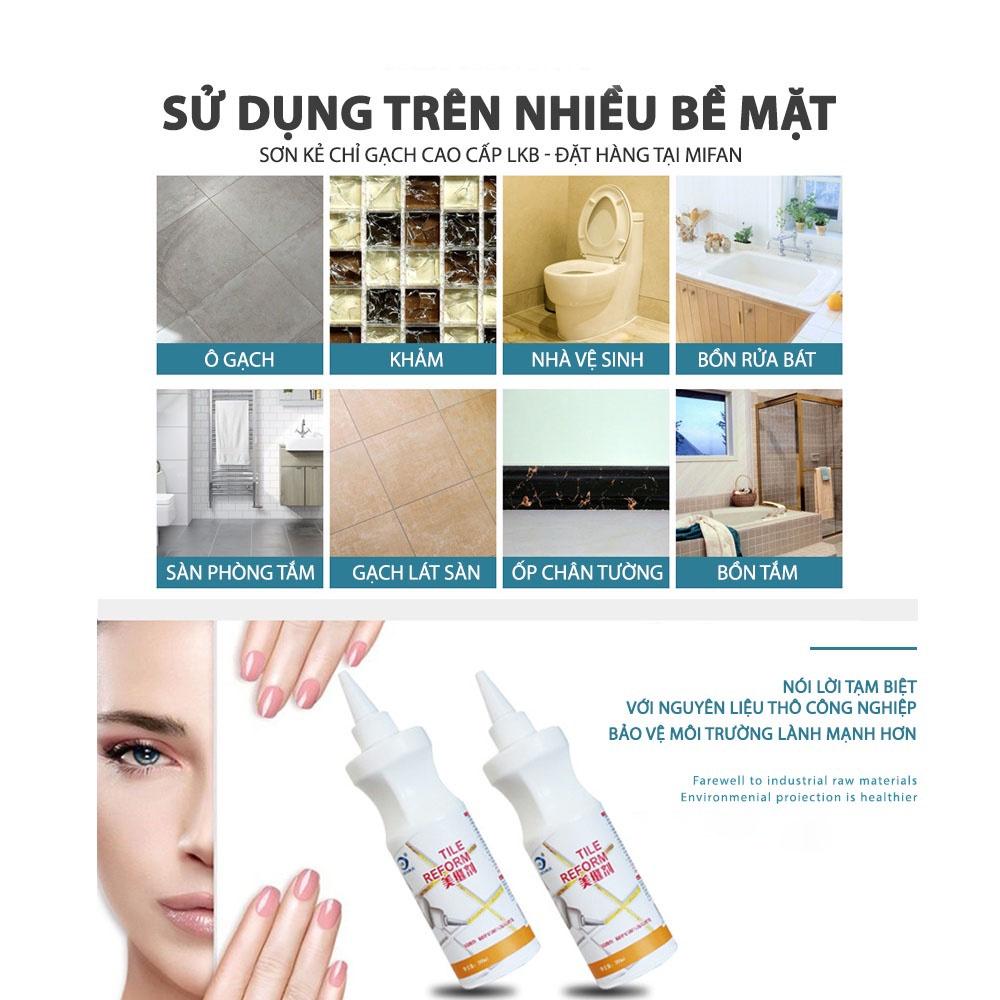 Sơn Kẻ Chỉ Gạch Cao Cấp LKB 280ml TAIKOMI- Làm mới mạch sàn nền nhà tắm, tường, bồn rửa chén, bồn cầu