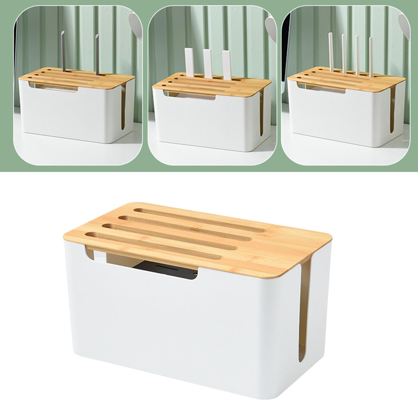 Shelf Storage Box Cable Management Organizer Cable Bracket for Office