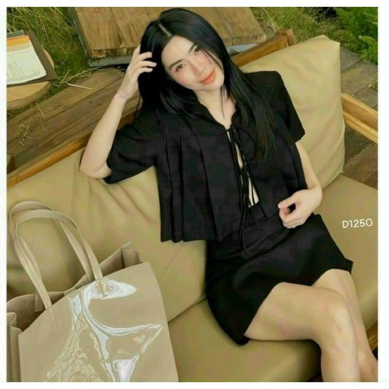 SÉT ÁO CỘT DÂY NƠ KÈM CHÂN VÁY