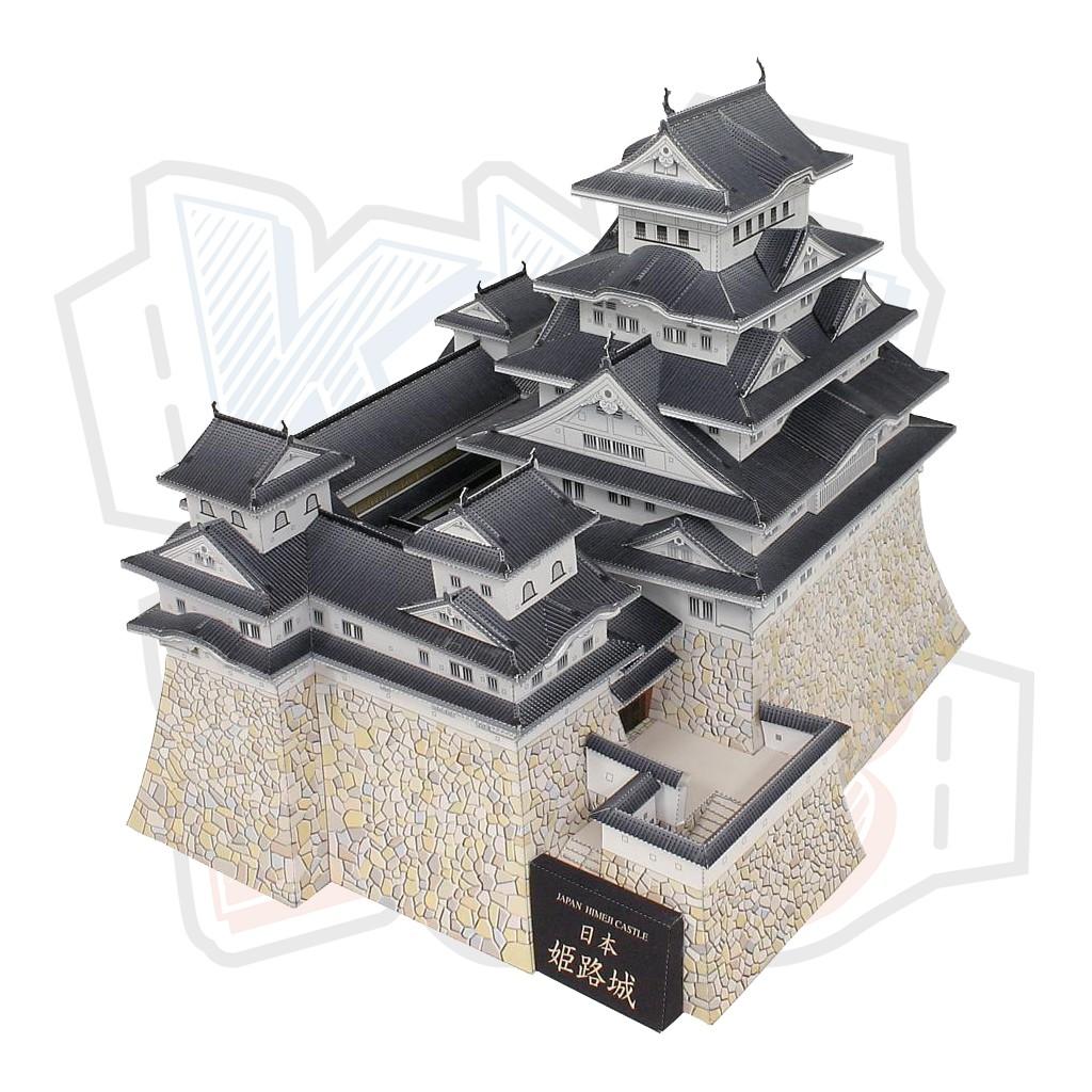 Mô hình giấy kiến trúc tòa thành Himeji Castle - Nhật Bản