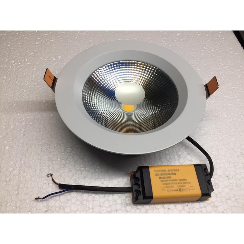 Đèn LED Âm trần Sasimi A8 công nghệ Nhật Bản Phi 160mm Sáng Vàng tản Nhôm