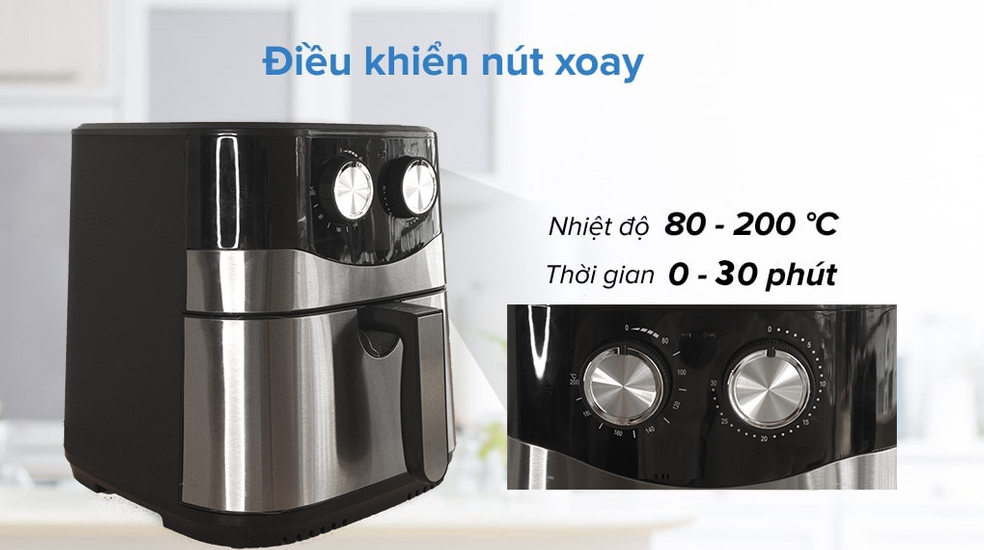 Nồi chiên không dầu 10.5L KB-8002M, Nồi chiên nướng đa năng, Thế hệ tiên tiến mới nhất - Hàng Chính Hãng