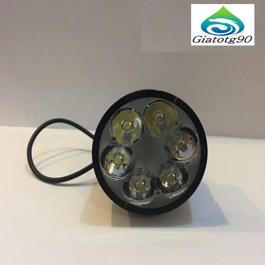 ️FREESHIP️  Đèn Led trợ sáng xe máy gắn chân gương Loại 6 Led 6401 ( Trắng)