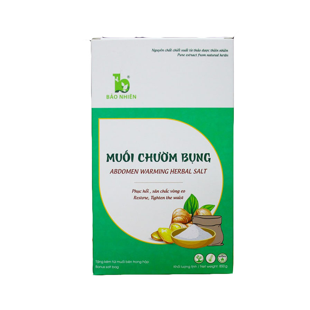 Combo Tiết Kiệm 2 Muối Chườm Bụng Thảo Dược Săn Bụng định hình eo Mờ Thâm Rạn Bảo Nhiên Kèm Túi Quấn Muối - định hình eo Sau Sinh An Toàn Và Hiệu Quả