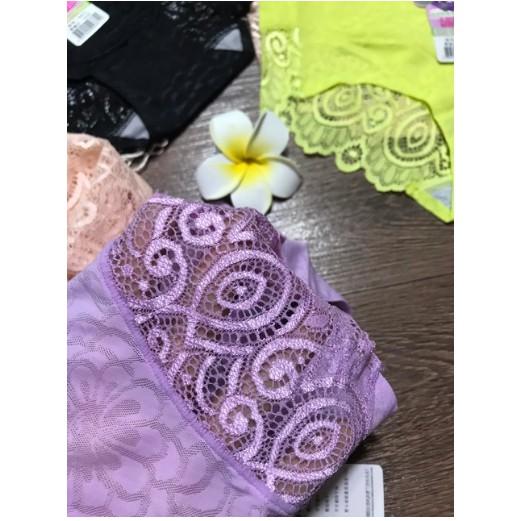 Combo 5 quần lót nữ su hoa phối ren cao cấp MS9871, , quần lót su hoa cực đẹp phối ren độc đáo giá cực tốt