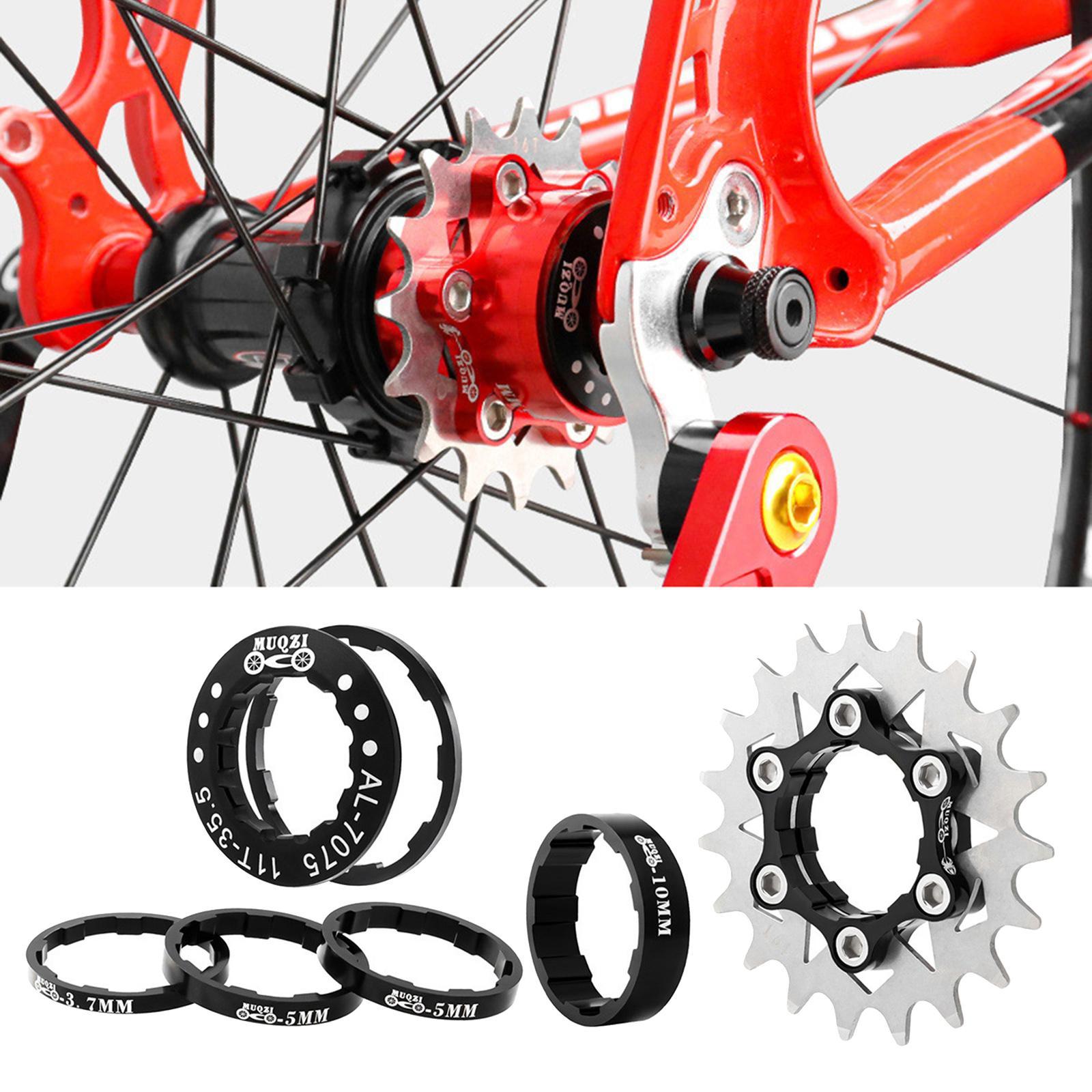 Bike 19T Single Speed Cassette Spacers Freewheel Hub Accessories
