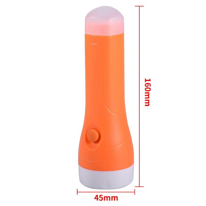 Đèn pin tích điện sạc USB soi sáng 2 đầu pin Lithium 18650 siêu khỏe