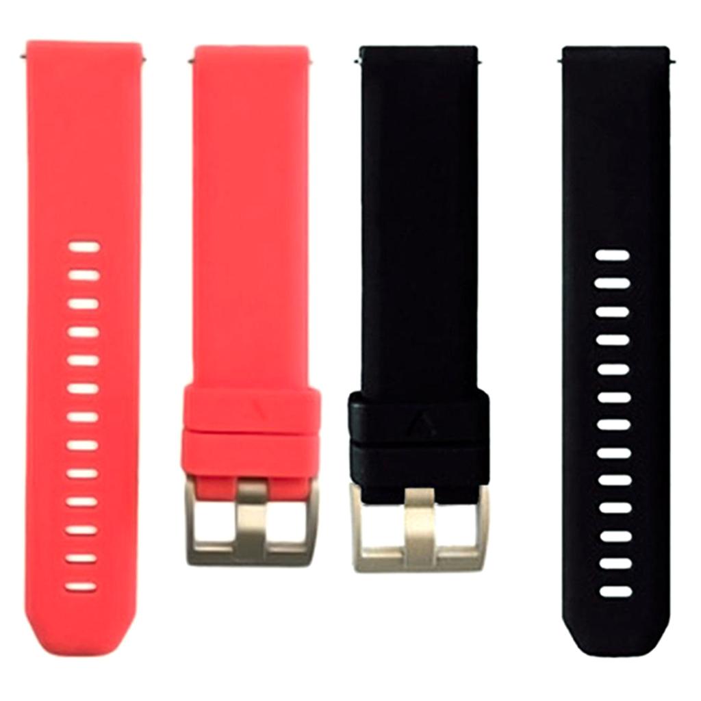 2x 20mm Universal Silicone Quick Release Sweatproof Watch Bands Wrist Strap