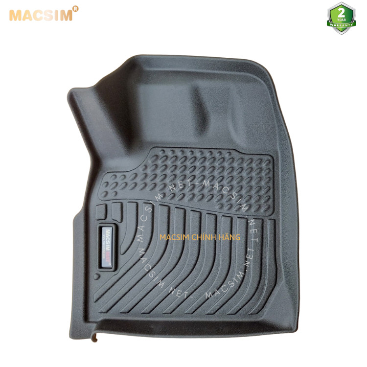 Hàng loại 2 Thảm lót sàn xe ô tô Isuzu D-max 2021+ Nhãn hiệu Macsim chất liệu nhựa TPE cao cấp màu đen