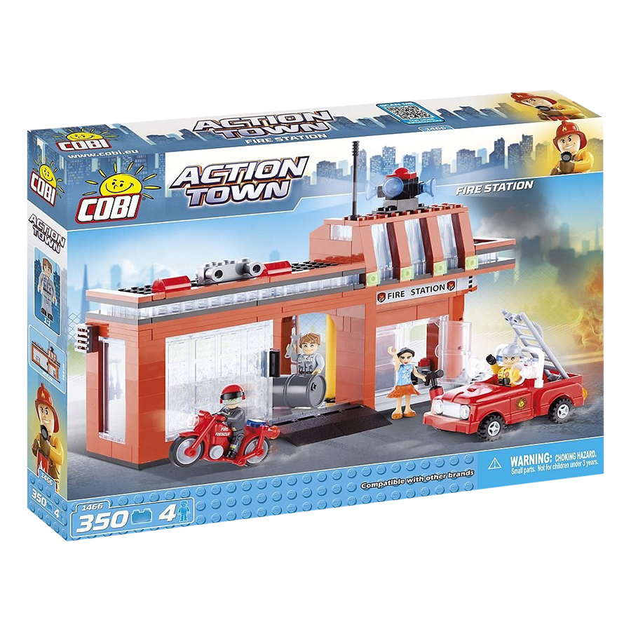 Đồ chơi lắp ráp trạm cứu hỏa Cobi 1466