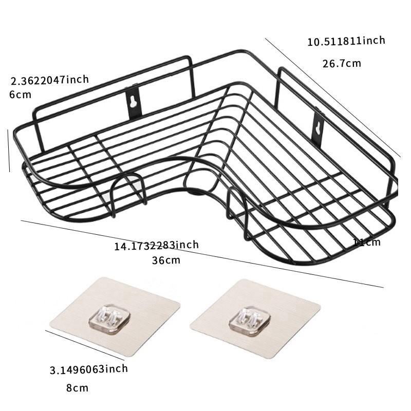 Kệ Góc Đa Năng Bằng Sắt Dán Tường Siêu Chắc