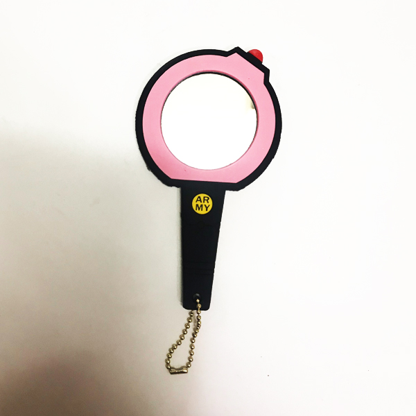 Gương bts hình lightstick bomb ver hồng