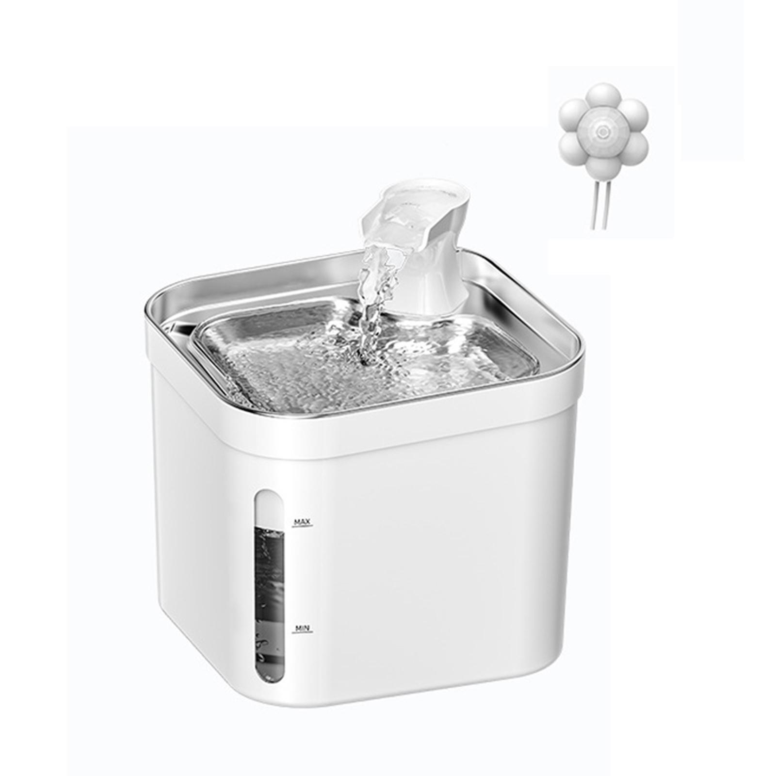Automatic Dog Water Dispenser Mute Feeding Bowl, Portable Pet Drinking Feeder, 2.2L Cat Water Fountain for Cats Kitten Puppy Dogs Home