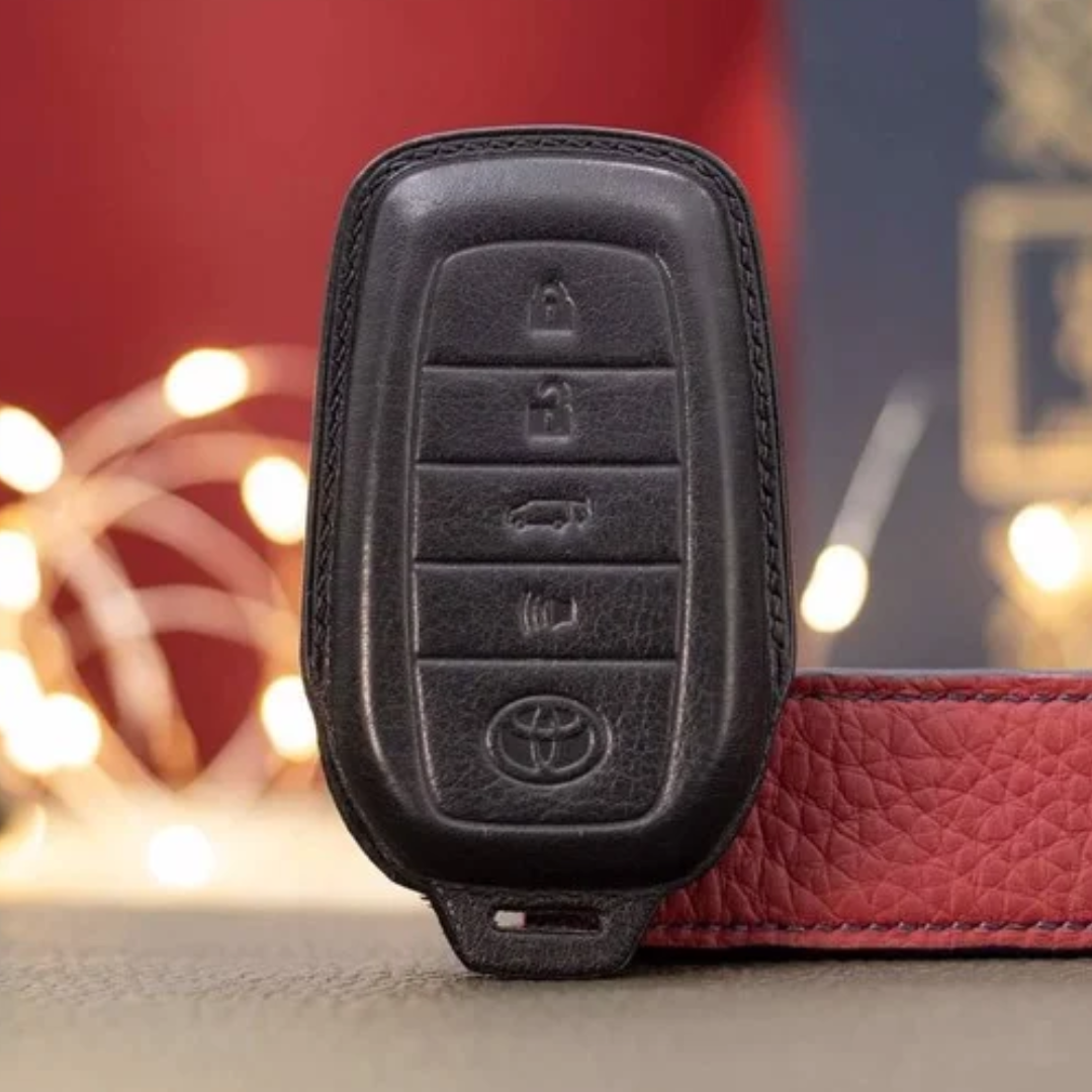 Bao Da Chìa Khóa ô tô Toyota Fortuner | Bọc chìa khóa ô tô da thật khâu tay