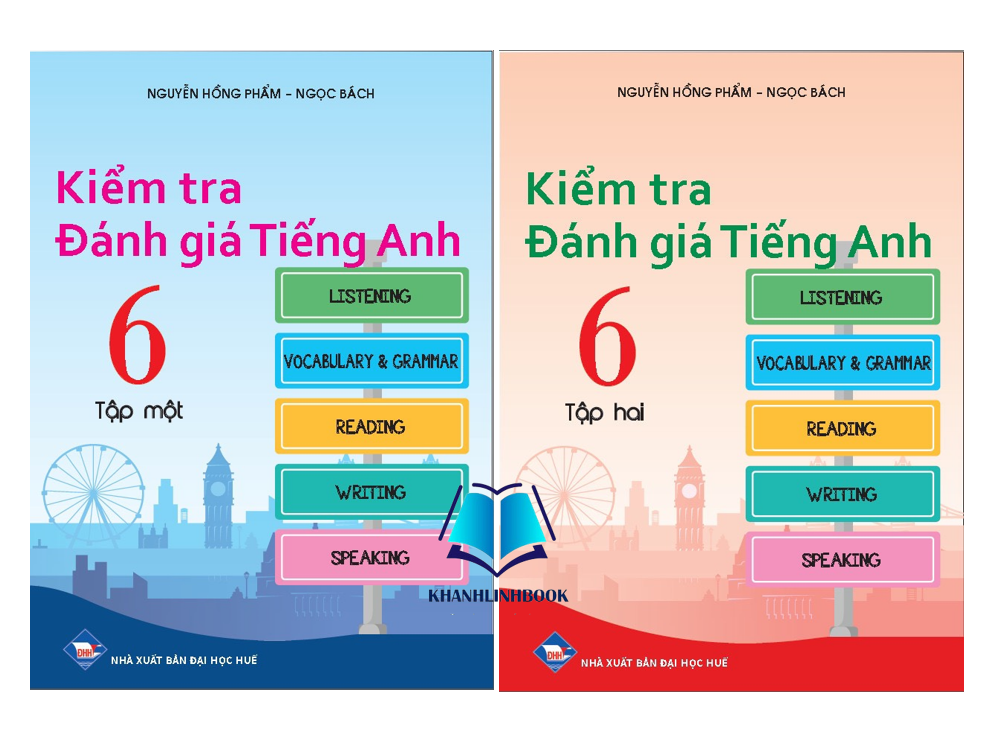 Sách - Combo Kiểm tra đánh giá Tiếng Anh 6 - tập 1 + 2
