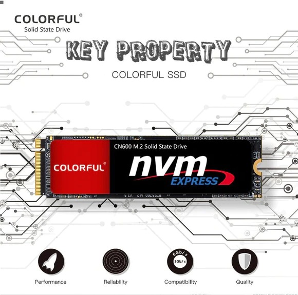Ổ cứng SSD Colorful 256GB CN600 M2 NVME - Hàng chính hãng Networkhub phân phối