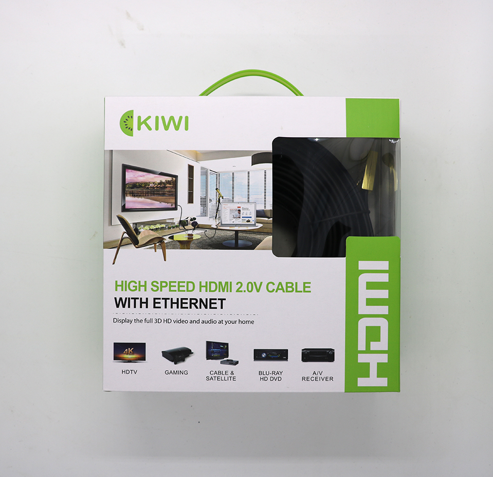 Dây HDMI Kiwi Vàng Dẹt- 15m Hàng chính hãng