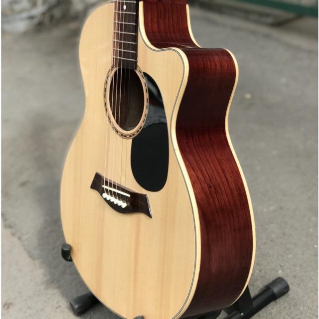 Đàn guitar acoustic gỗ hồng đào Bắc Phi nguyên tấm kèm 6 món phụ kiện