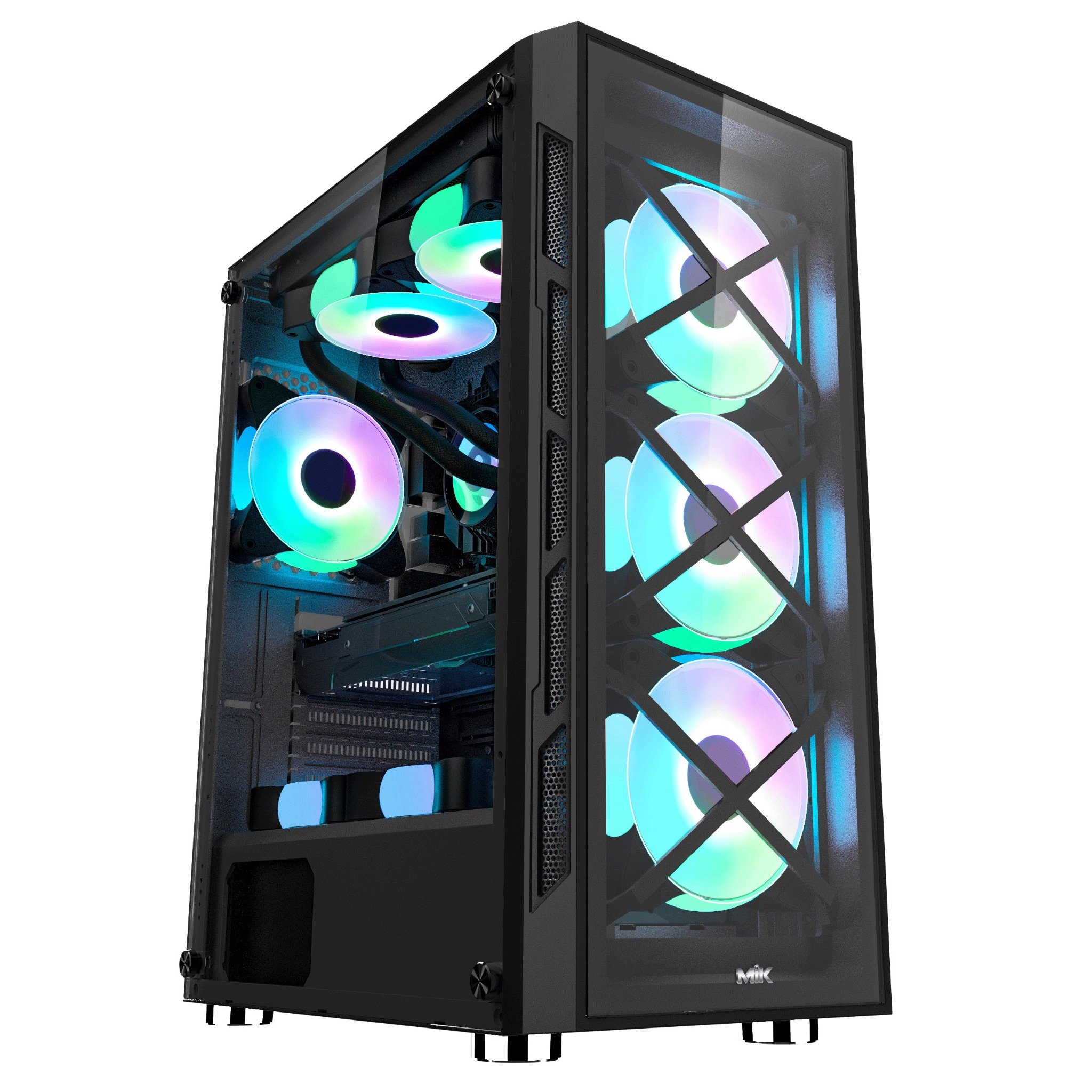 Thùng máy Case MIK TN10 Mid Tower (Tặng 3 Fan RGB) - Hàng chính hãng